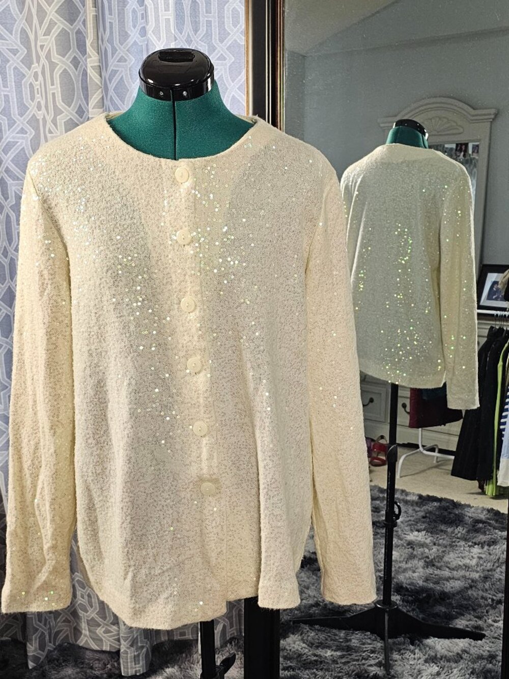 Joan Rivers Classics Collection Cardigan, Vintage Size M